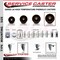 Service Caster 6 High Temp Phenolic Wheel Swivel 7/16'' Stem Caster Total Lock Brake SCC-GRTTL20S615-PHRHT-716138 - alternate 2